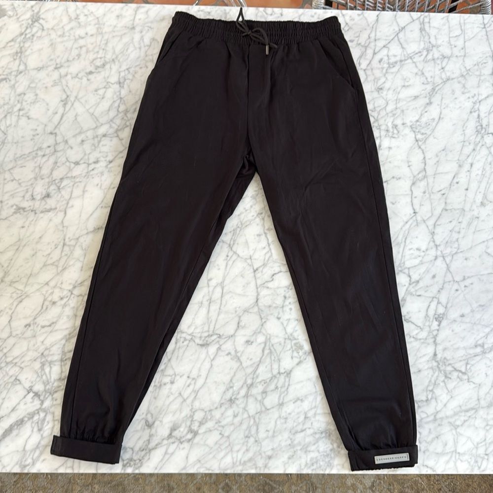 Northern Garms Mens Trousers Size M Black 
Drawstring Leisure Pull On Pockets